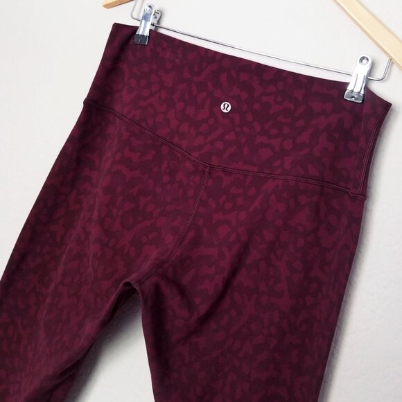 Lululemon Align Crop Legging Inseam 21" Formation Camo Dark Adobe Multi Size 12 - Picture 7 of 14